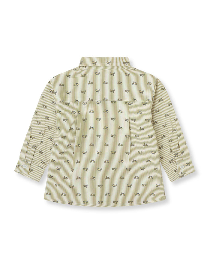 CAMISA MOSTAZA RAYAS