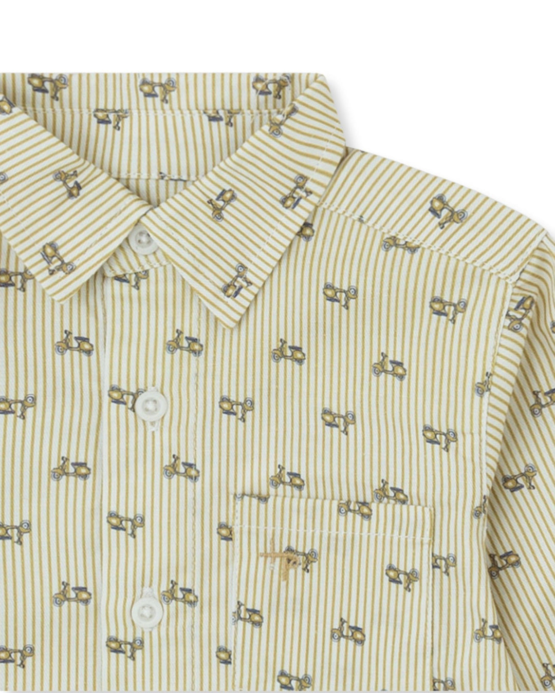CAMISA MOSTAZA RAYAS