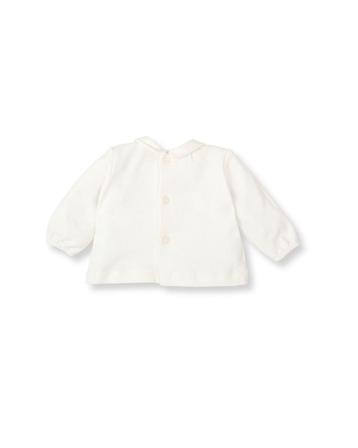 BLUSÓN BLANCO INTERLOCK