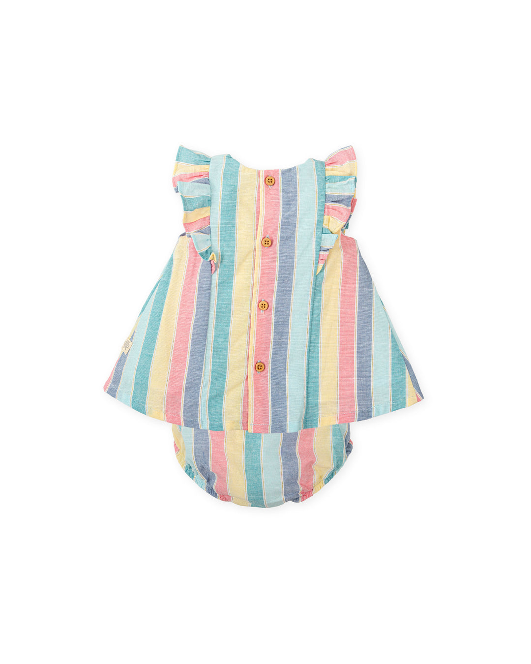 VESTIDO CON BRAGUITA RAYAS MULTICOLOR