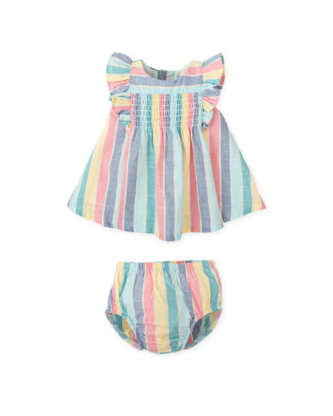 VESTIDO CON BRAGUITA RAYAS MULTICOLOR