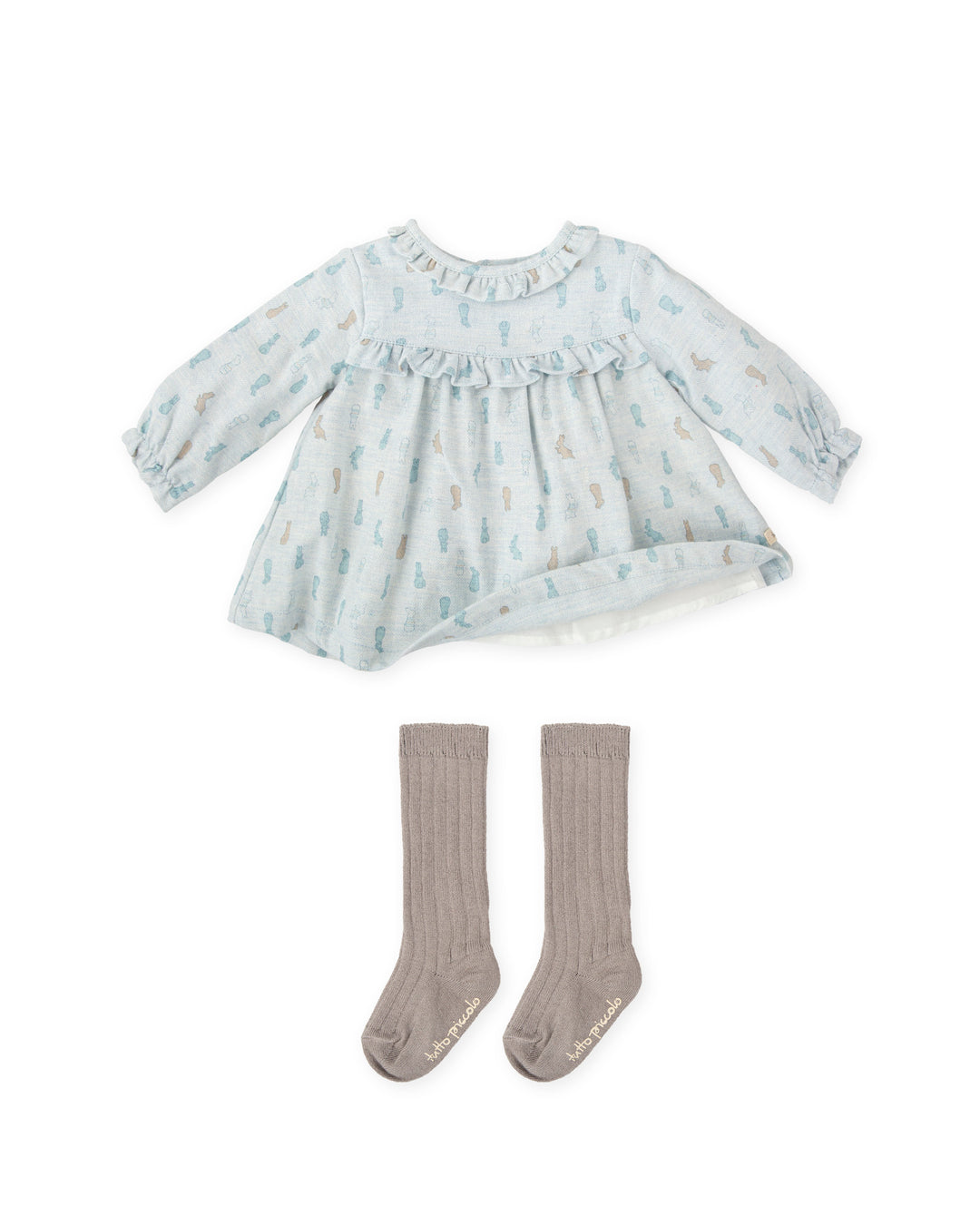 VESTIDO PORCELANA CON CALCETINES