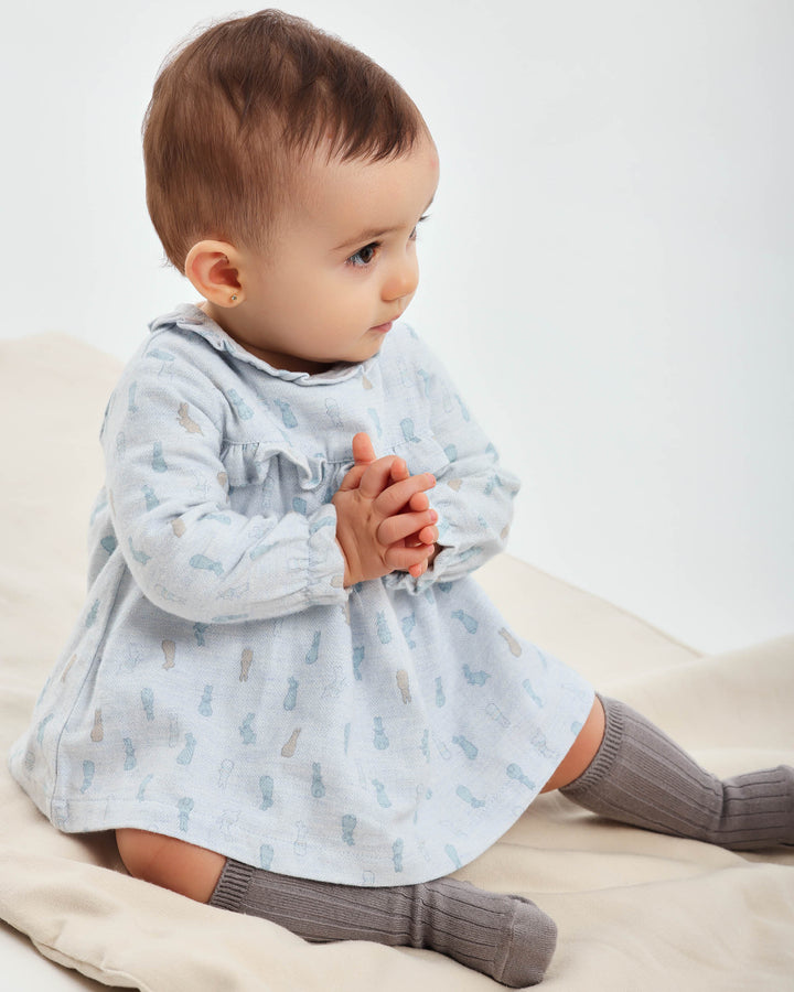 VESTIDO PORCELANA CON CALCETINES