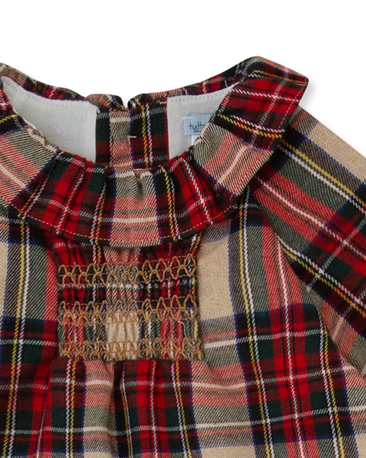 VESTIDO CON BRAGUITA CUADROS CON CALCETÍN