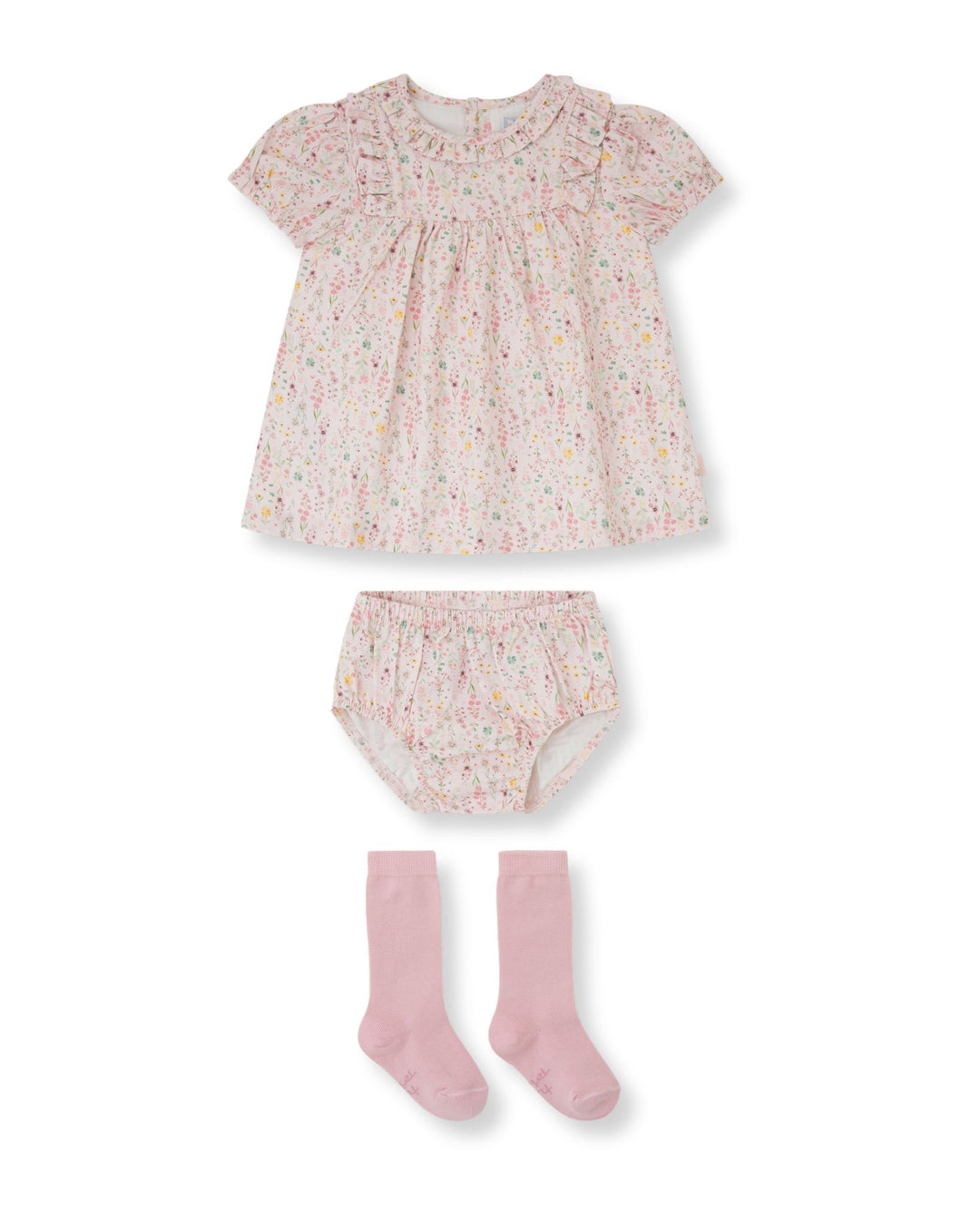 VESTIDO CON BRAGUITA Y CALCETINES PÉTALO