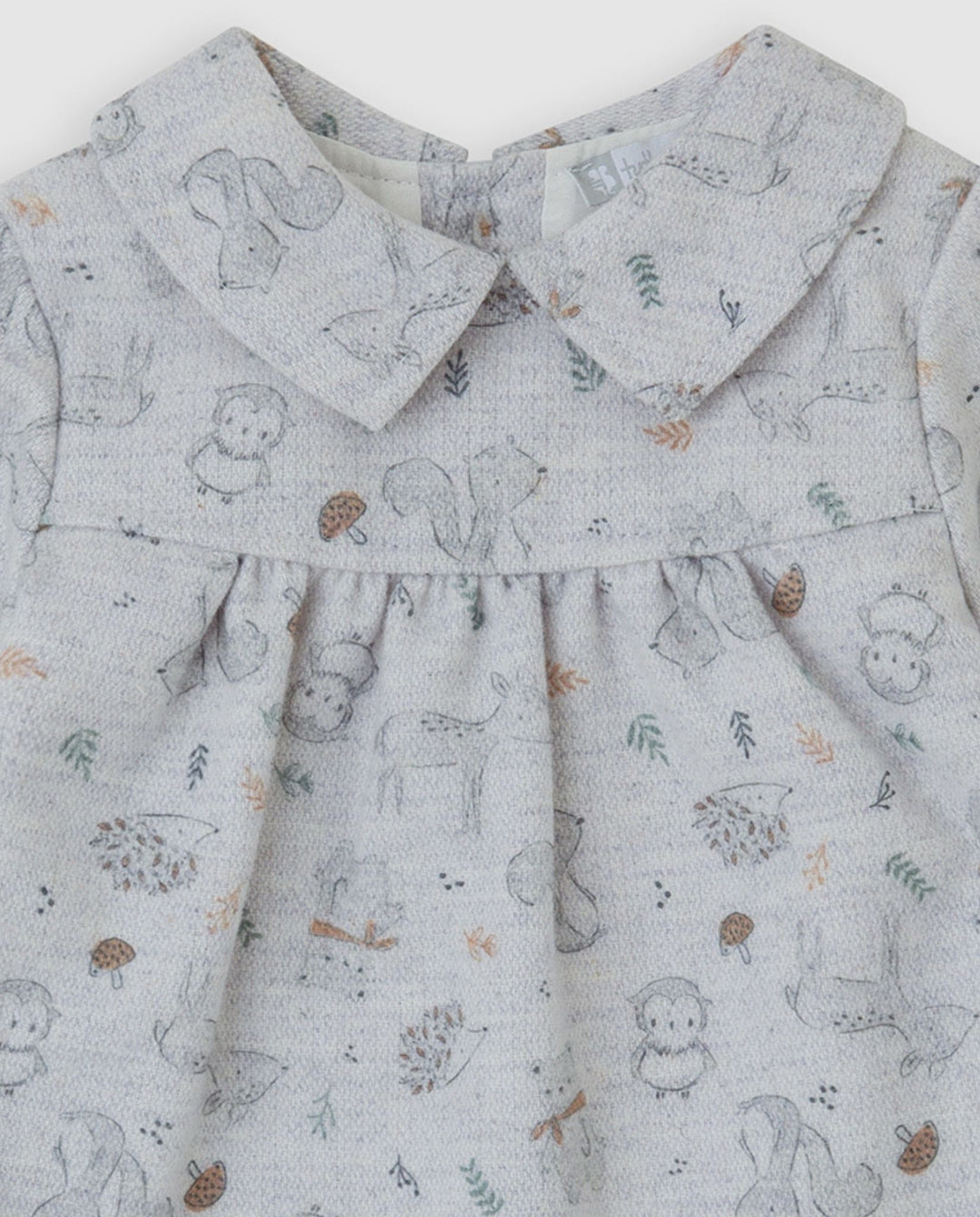 VESTIDO GRIS ARDILLAS CON LEOTARDOS