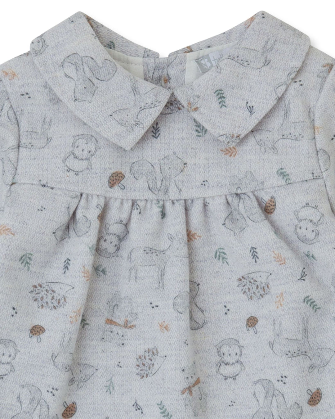 VESTIDO GRIS ARDILLAS CON LEOTARDOS