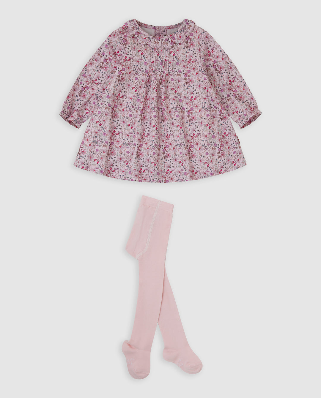 VESTIDO PÉTALO FLORES CON LEOTARDOS BEBÉ