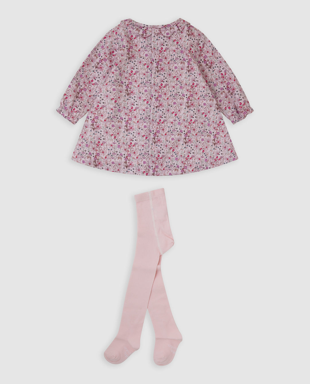 VESTIDO PÉTALO FLORES CON LEOTARDOS BEBÉ