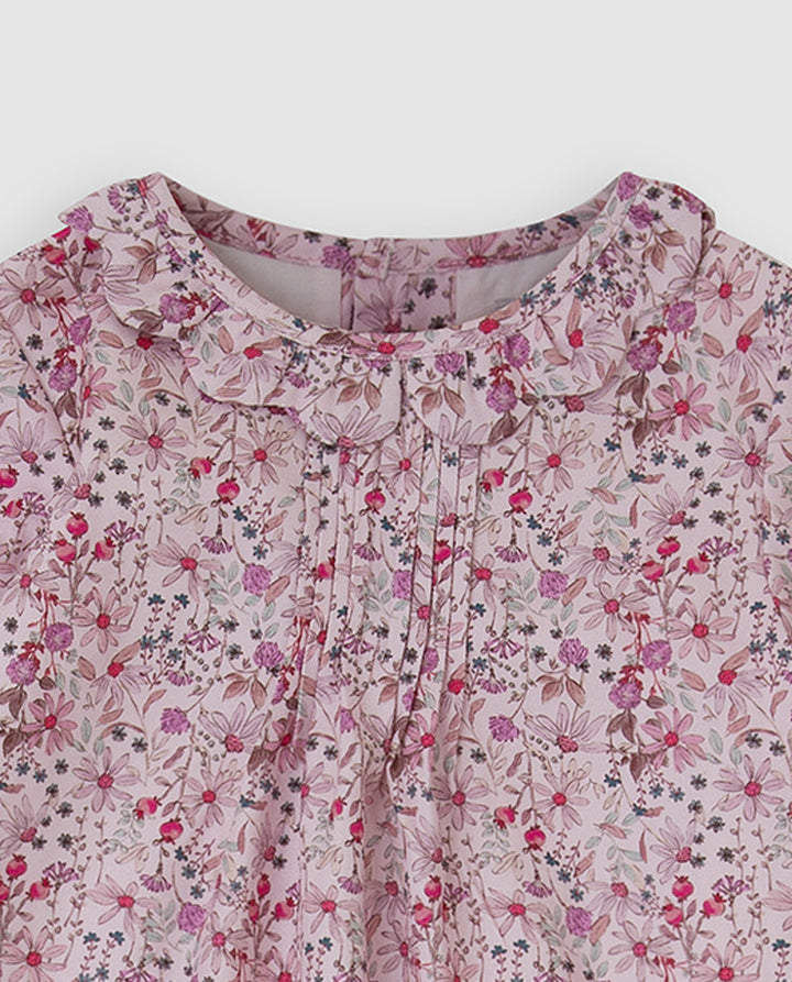 VESTIDO PÉTALO FLORES CON LEOTARDOS BEBÉ