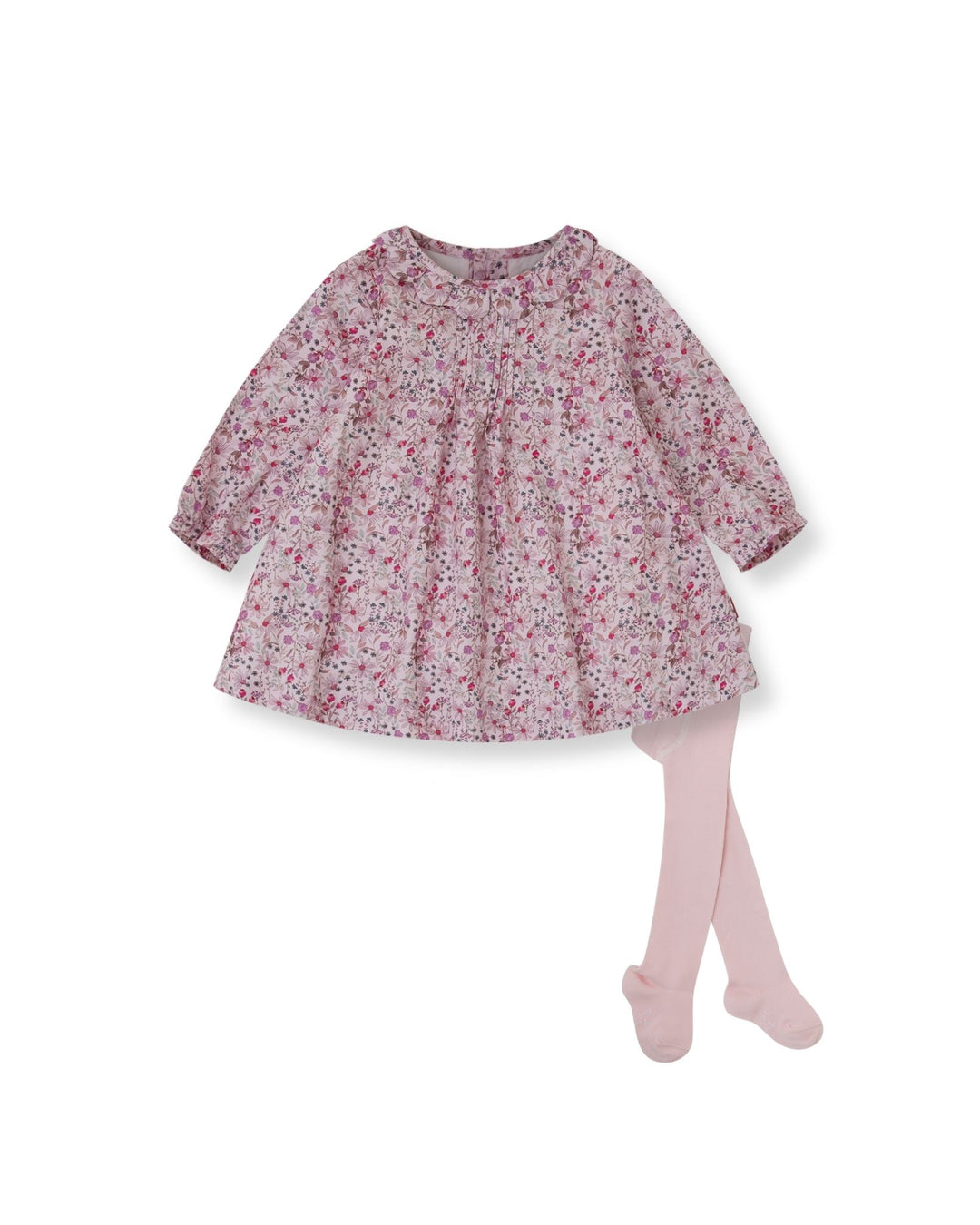 VESTIDO PÉTALO FLORES CON LEOTARDOS