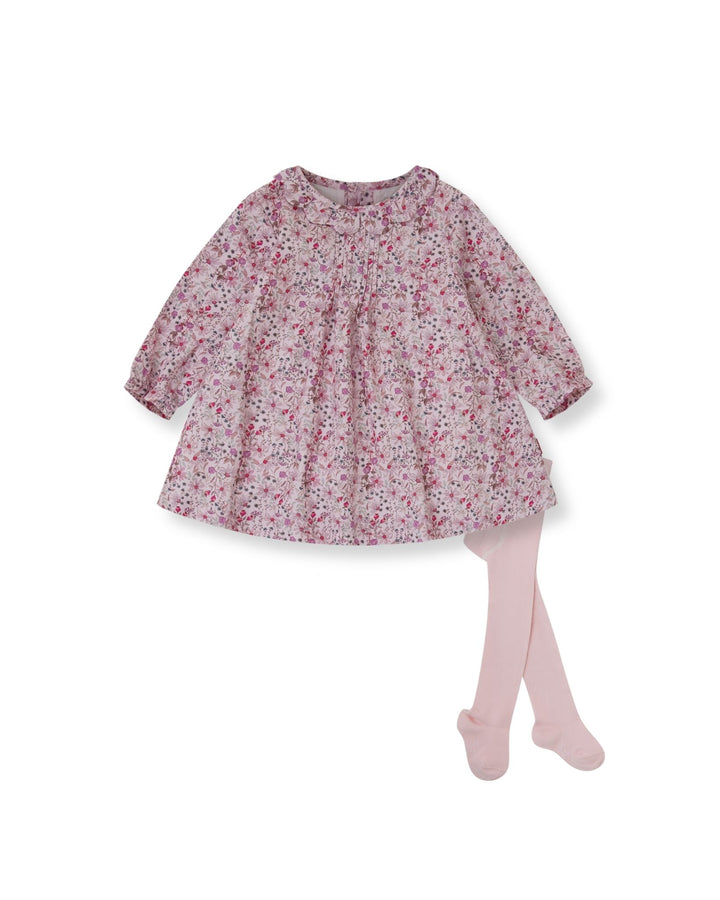 VESTIDO PÉTALO FLORES CON LEOTARDOS