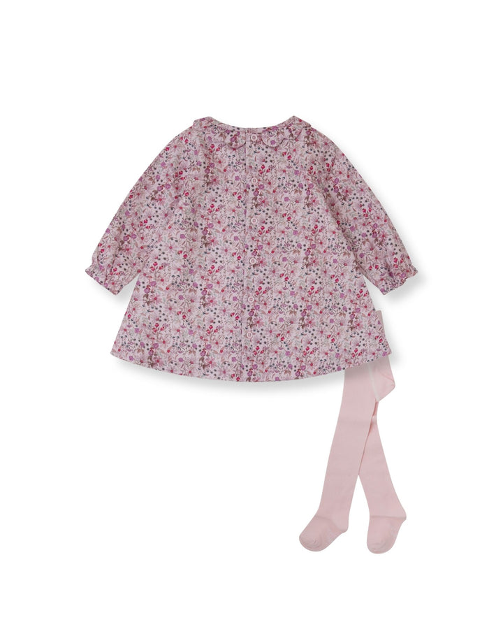 VESTIDO PÉTALO FLORES CON LEOTARDOS