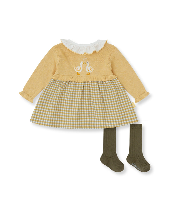 VESTIDO TRICOT VICHY PATO