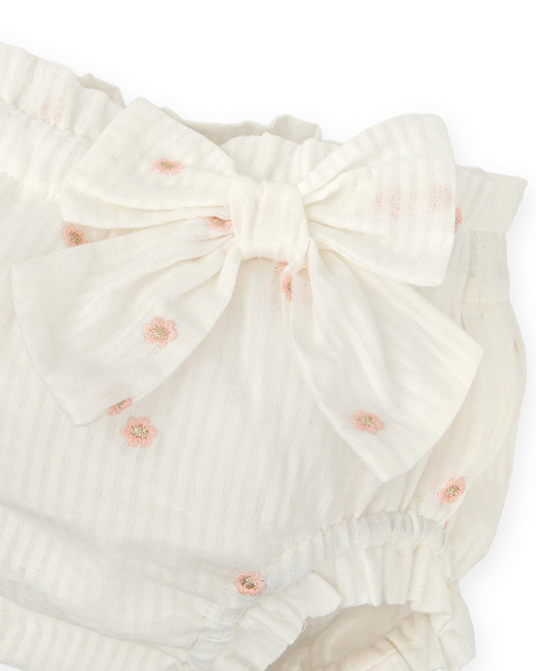 BOMBACHO RAYAS FLORES BORDADAS