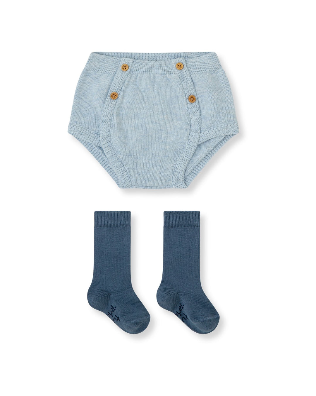 PANTALÓN BOMBACHO TRICOT PORCELANA CON CALCETINES