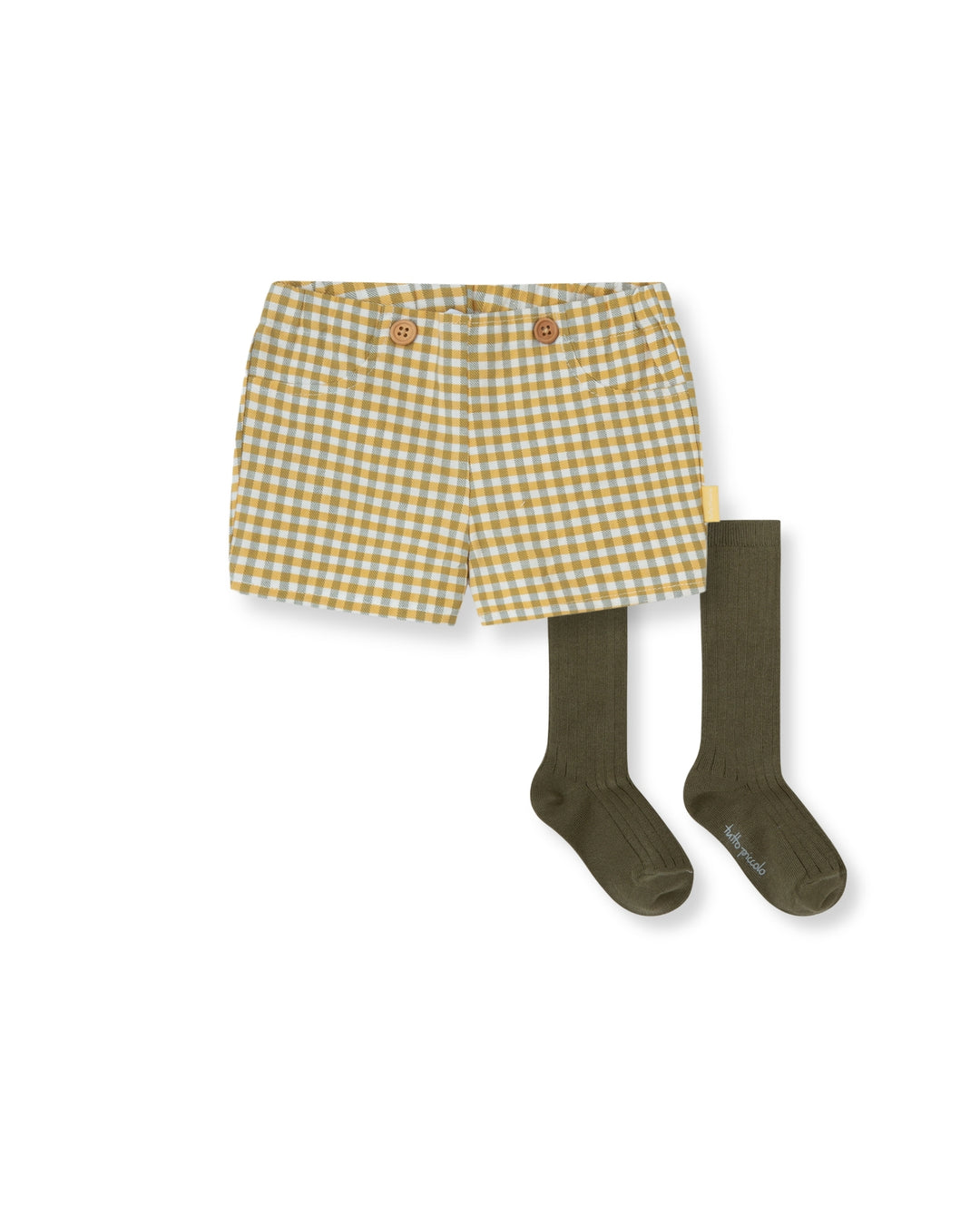 PANTALÓN BOMBACHO VICHY CAQUI CON CALCETINES