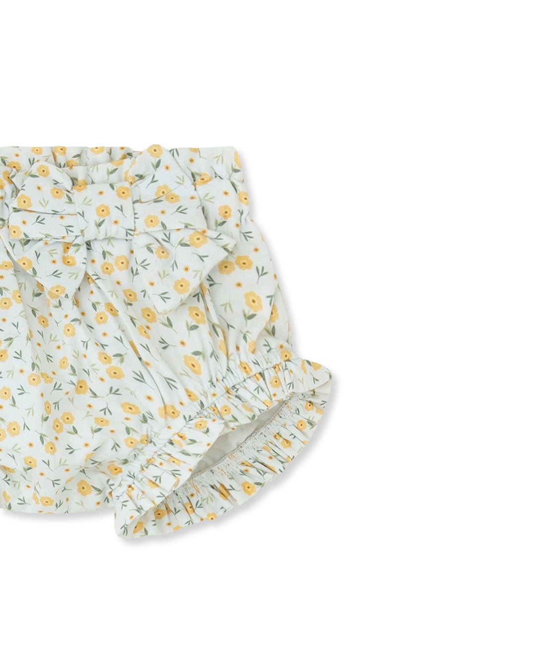PANTALÓN BOMBACHO MOSTAZA FLORES CON CALCETINES