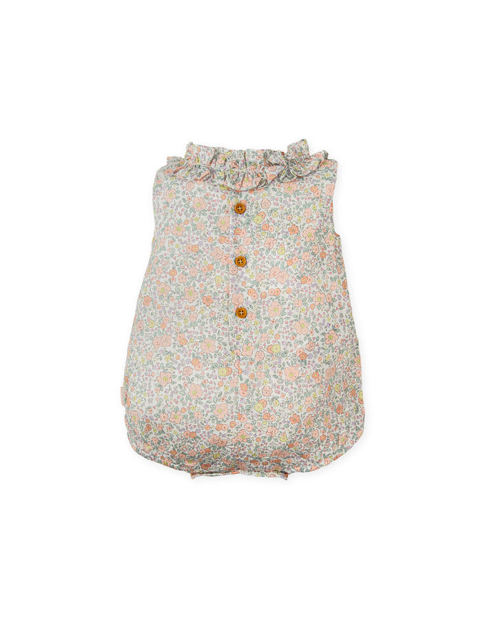 PELELE CORTO SIN MANGAS FLORES PÉTALO