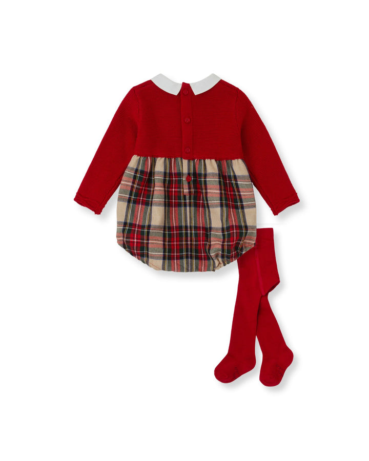 PELELE TRICOT CUADROS CON LEOTARDOS