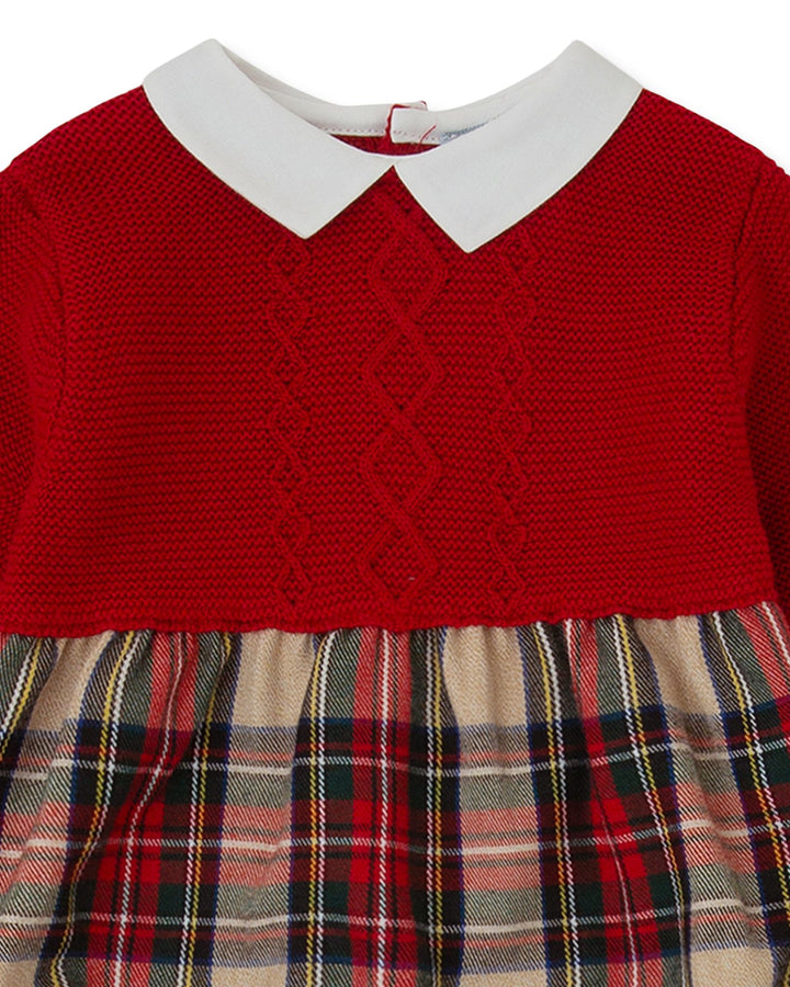 PELELE TRICOT CUADROS CON LEOTARDOS