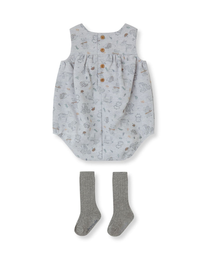 RANITA GRIS ANIMALES  CON CALCETINES