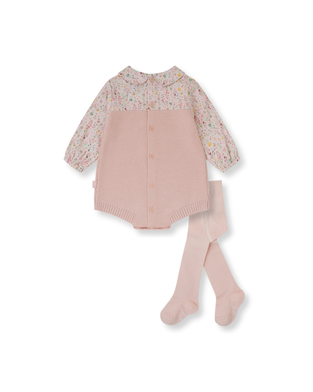 PELELE TRICOT PÉTALO CON LEOTARDOS