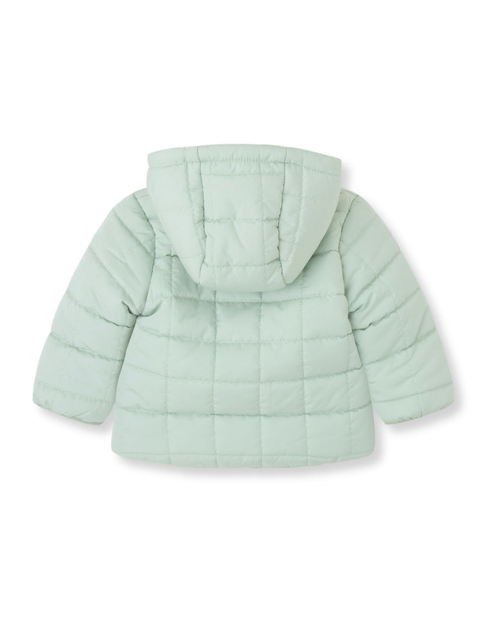 CHAQUETÓN CON CAPUCHA AGUAMARINA