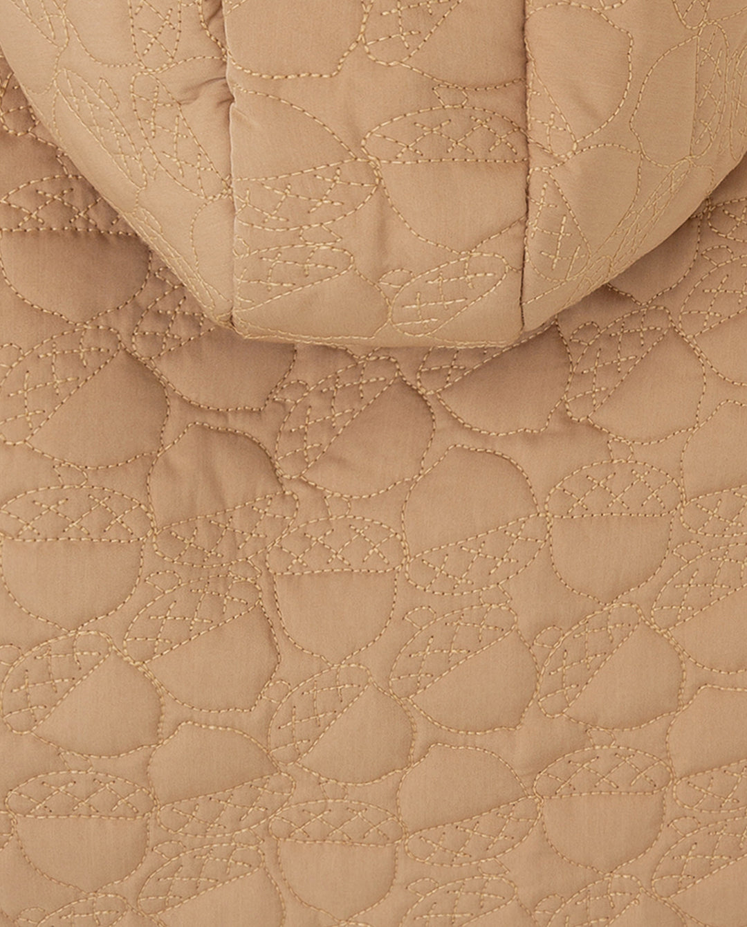 CHAQUETÓN CON CAPUCHA CAMEL BELLOTAS BEBÉ