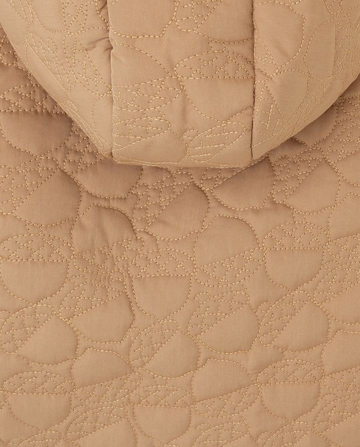 CHAQUETÓN CON CAPUCHA CAMEL BELLOTAS BEBÉ