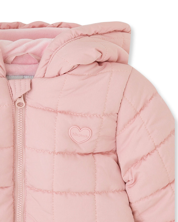 CHAQUETÓN CON CAPUCHA PÉTALO