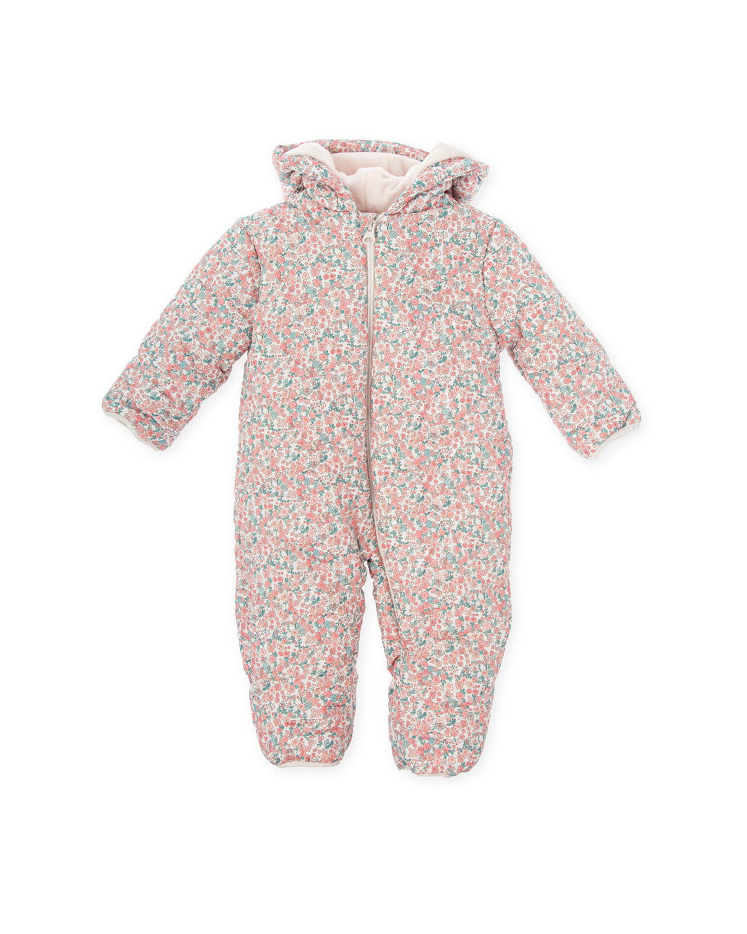 PETAL FLOWER QUILTED ROMPER