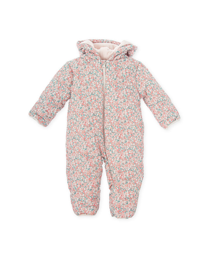 PETAL FLOWER QUILTED ROMPER