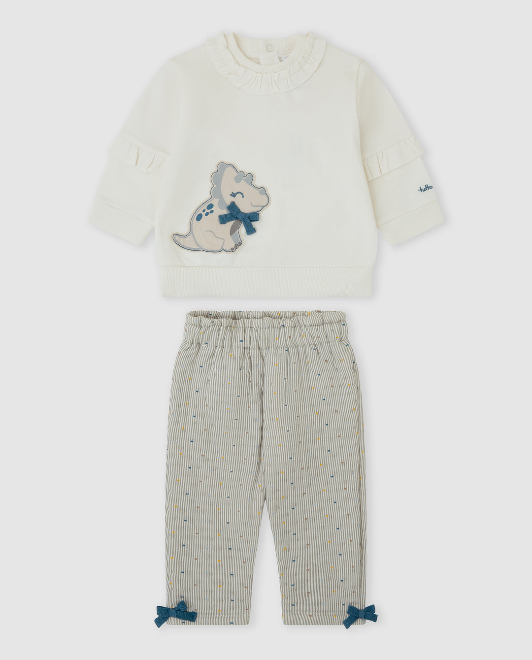 CONJUNTO 2 PZAS. DINOSAURIO BEBÉ