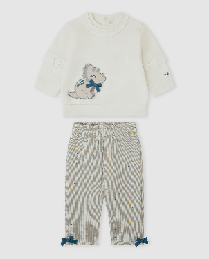 CONJUNTO 2 PZAS. DINOSAURIO BEBÉ