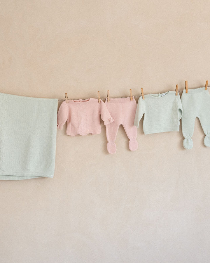 CONJUNTO 2 PZAS. TRICOT CRUDO