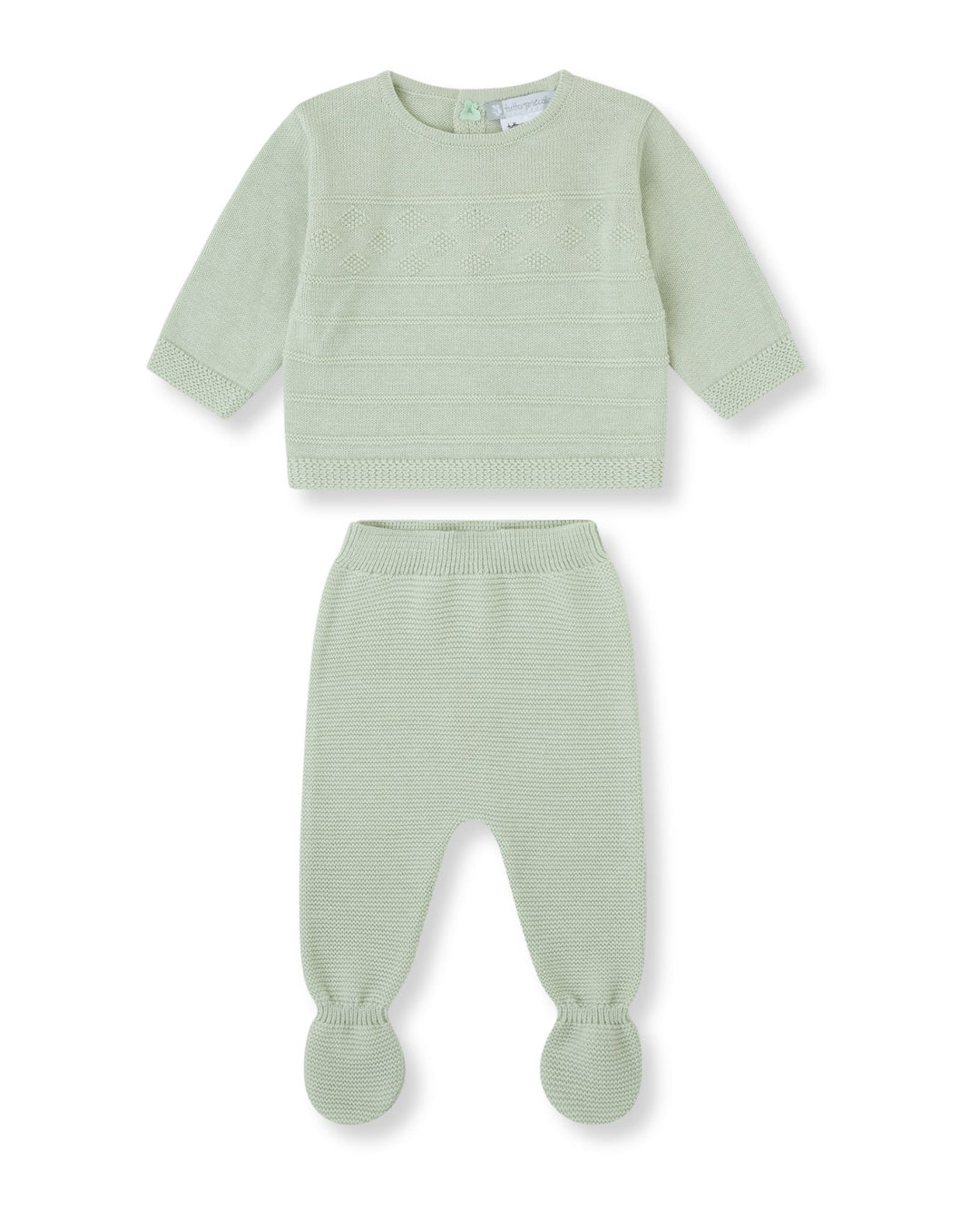 CONJUNTO 2 PZAS. TRICOT CRUDO