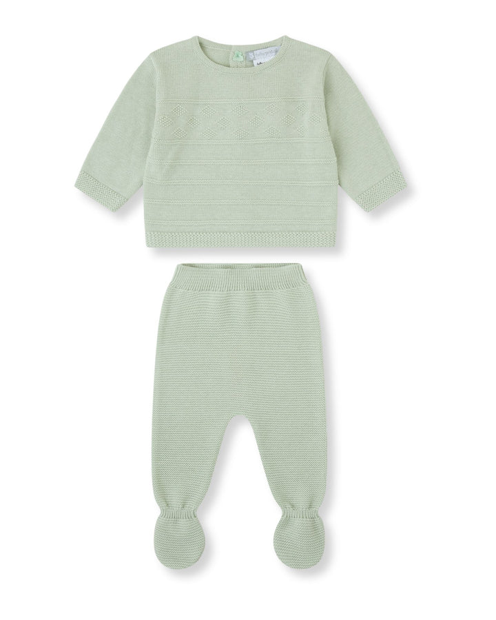 CONJUNTO 2 PZAS. TRICOT CRUDO