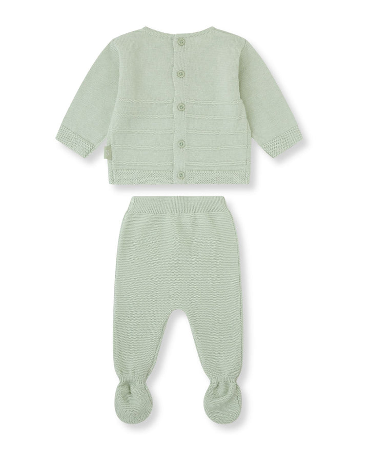 CONJUNTO 2 PZAS. TRICOT CRUDO