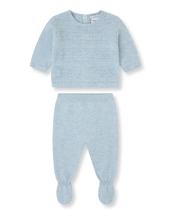 CONJUNTO 2 PZAS. TRICOT PORCELANA