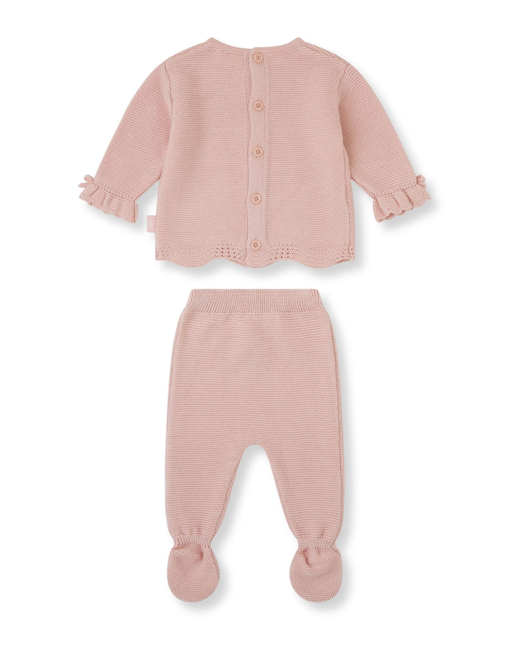CONJUNTO 2 PZAS. TRICOT PÉTALO