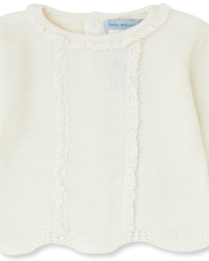 CONJUNTO 2 PZAS. TRICOT CRUDO