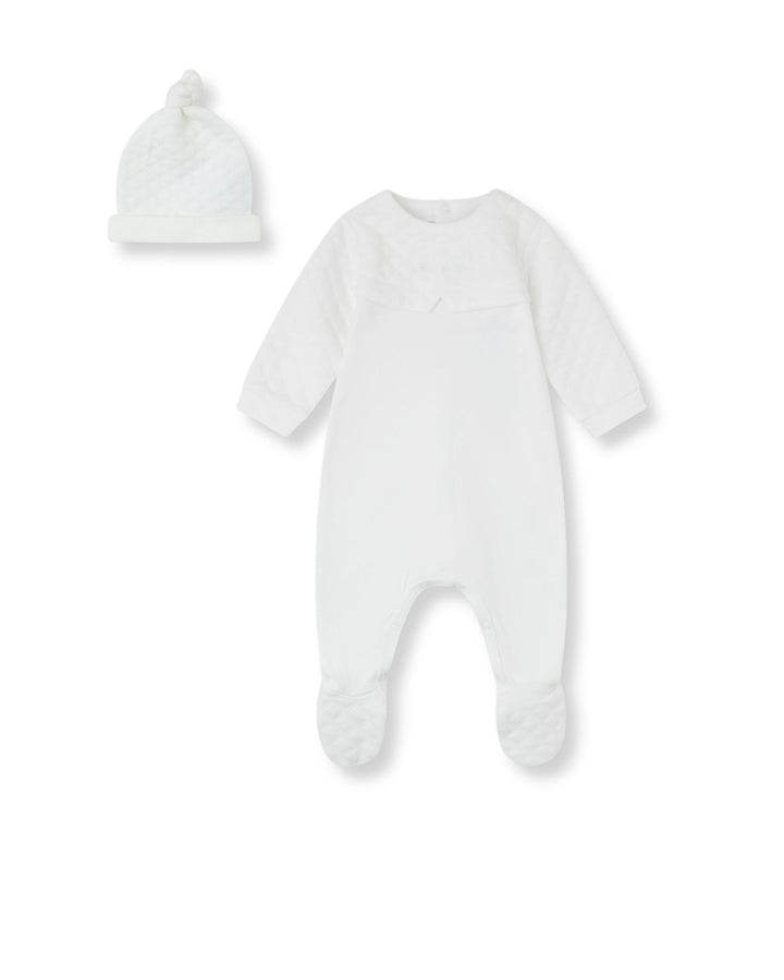 CONJUNTO 2 PZAS. ACOLCHADO BLANCO