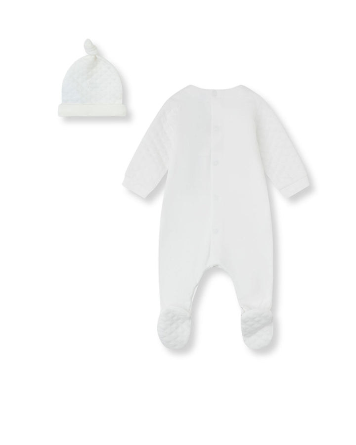 CONJUNTO 2 PZAS. ACOLCHADO BLANCO