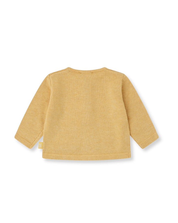 CHAQUETA TRICOT MOSTAZA PATO