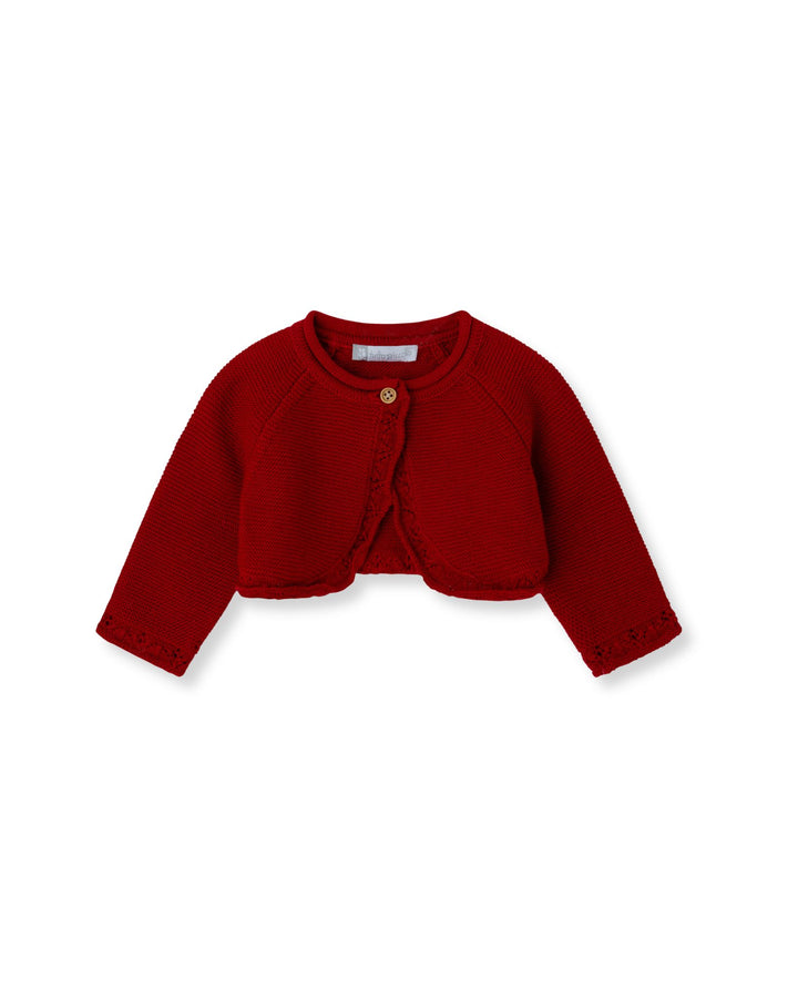 CHAQUETA TORERA TRICOT ROJO