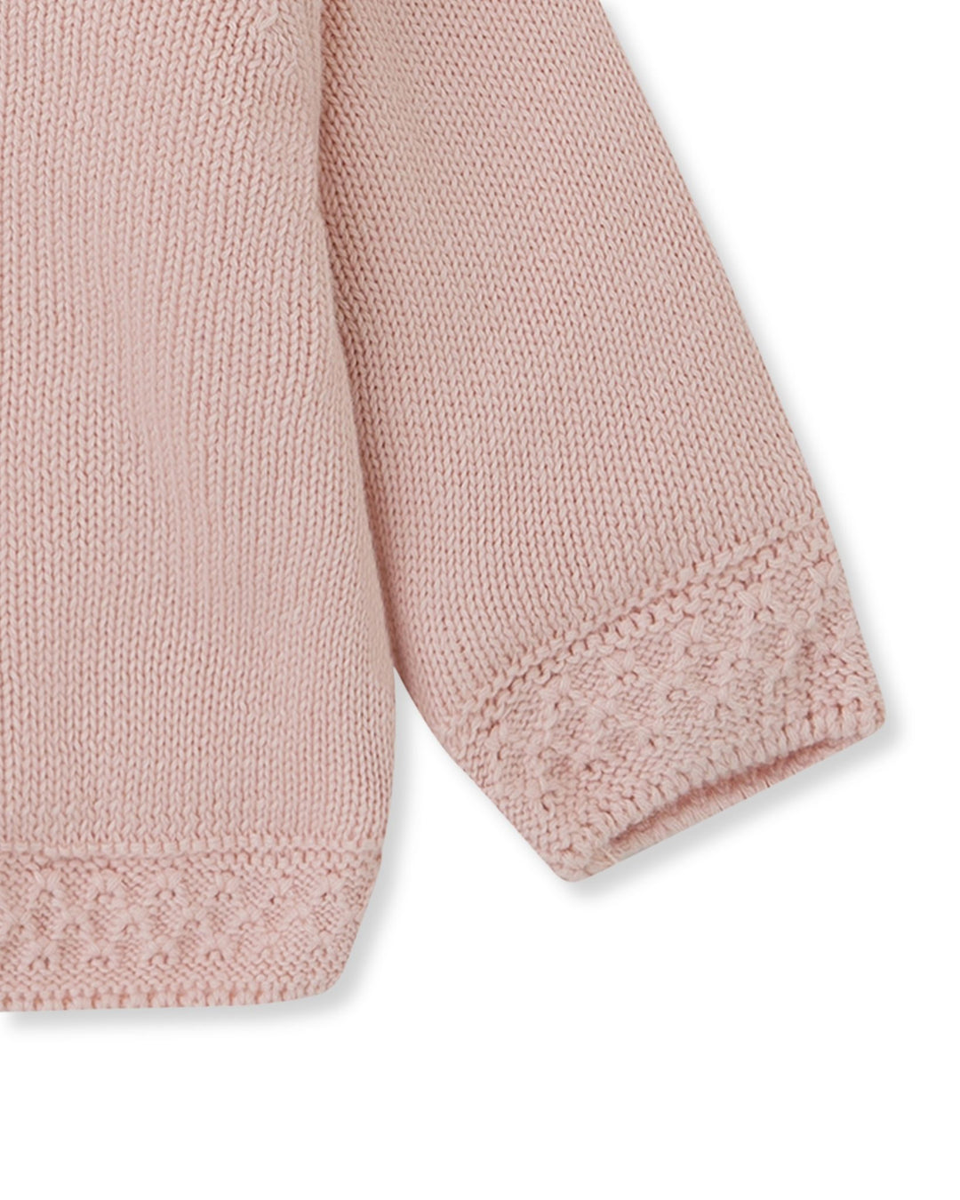 CHAQUETÓN TRICOT PÉTALO CON CAPUCHA