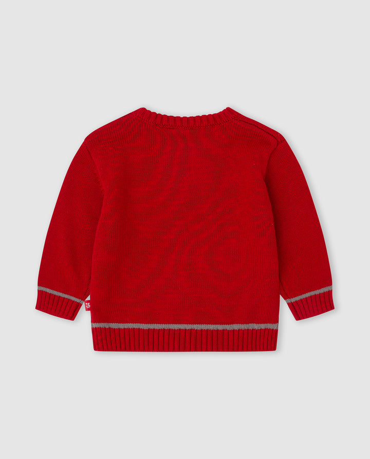 JERSEY TRICOT ROJO OSO BEBÉ