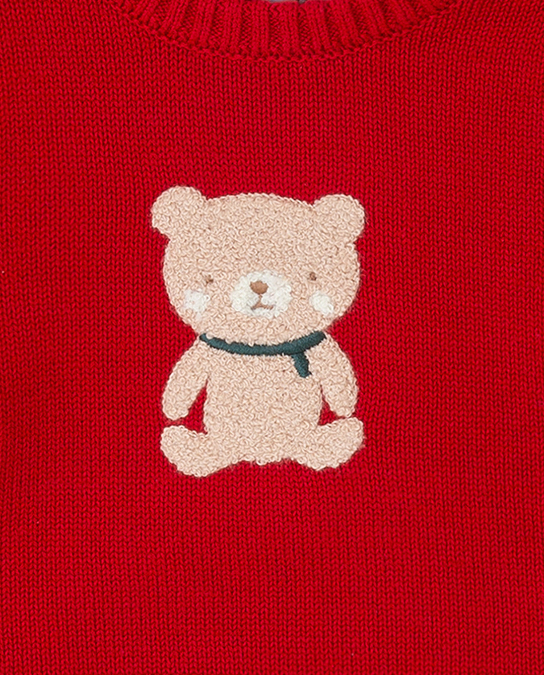 JERSEY TRICOT ROJO OSO BEBÉ