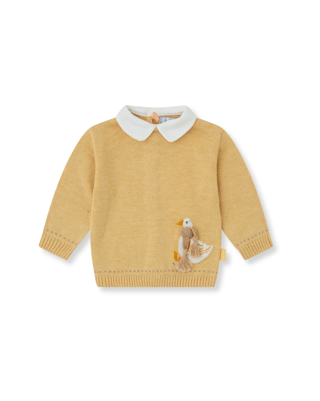 JERSEY TRICOT MOSTAZA PATO